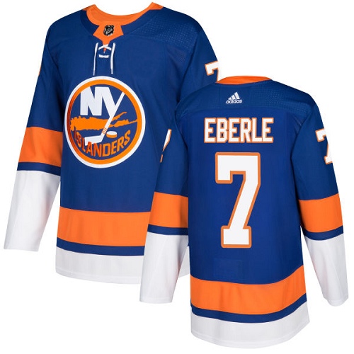Adidas Men NEW York Islanders 7 Jordan Eberle Royal Blue Home Authentic Stitched NHL Jersey
